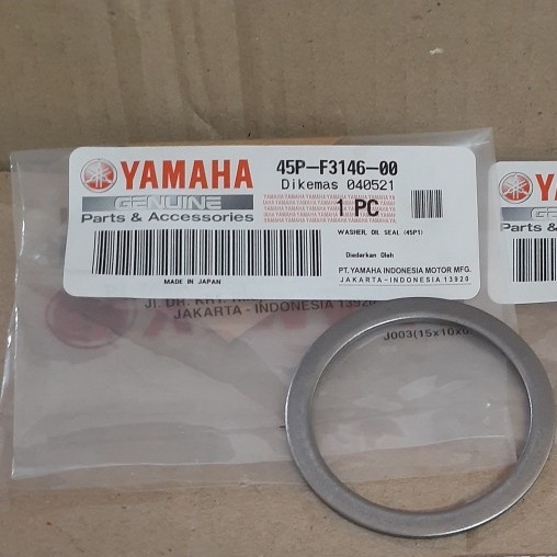 WASHER, OIL SEAL RING SKOK DEPAN WASHER OIL SEAL YAMAHA BYSON ORI YGP ASLI / 45P-F3146-00