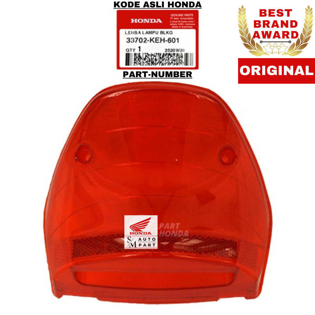 33702-KEH-601 Mika Stop Kaca Lampu Belakang Megapro Primus Verza