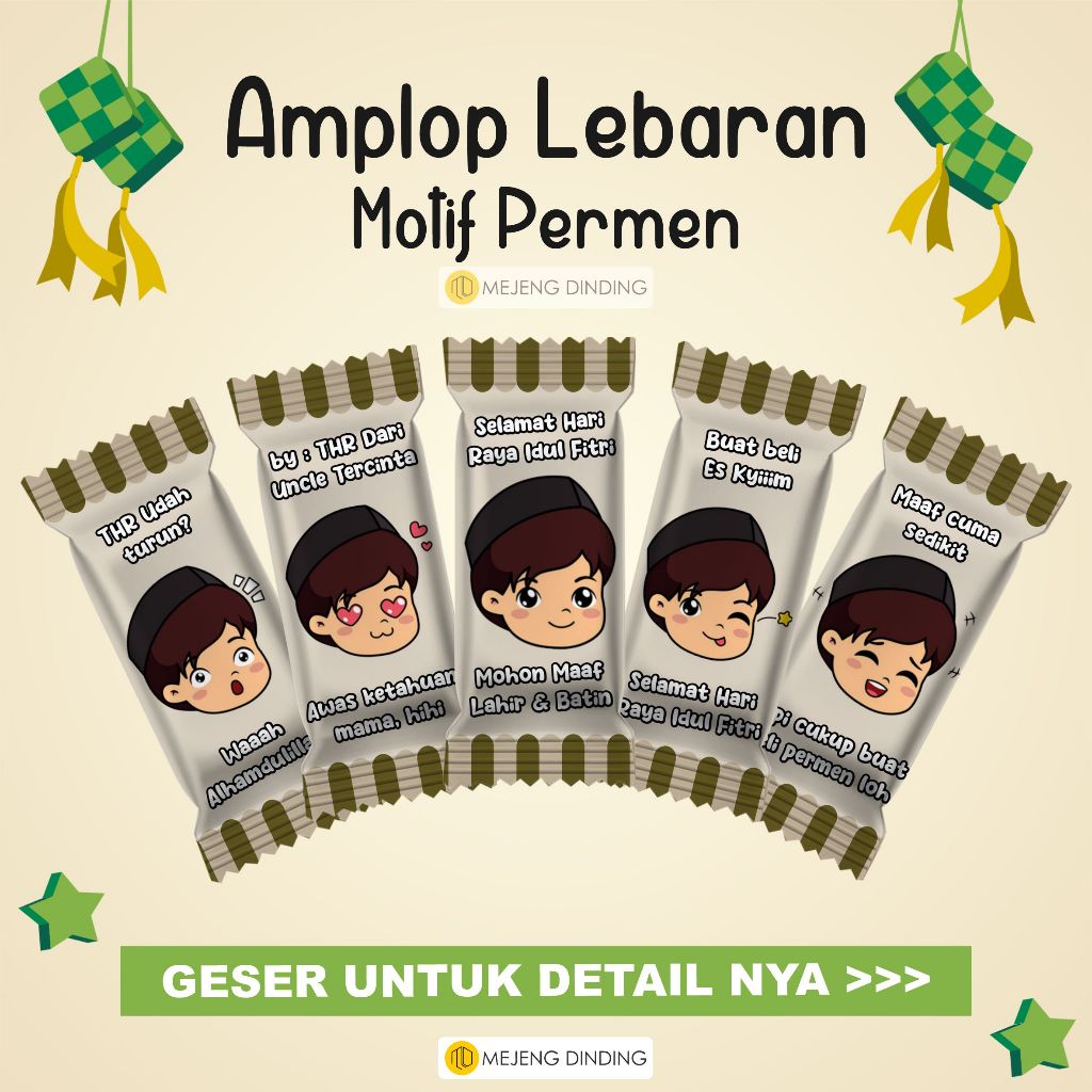 

( ISI 12 ) AMPLOP PERMEN VIRAL / ANGPAU LEBARAN BENTUK PERMEN / AMPLOP LEBARAN / AMPLOP PERMEN / ANGPAU PERMEN / AMPLOP THR/ AMPLOP PERMEN IDUL FITRI / AMPLOP VIRAL AESTHETIC ESTETIK / amplop lebaran bentuk permen/ Amplop Lebaran Permen/Amplop Lebaran Un