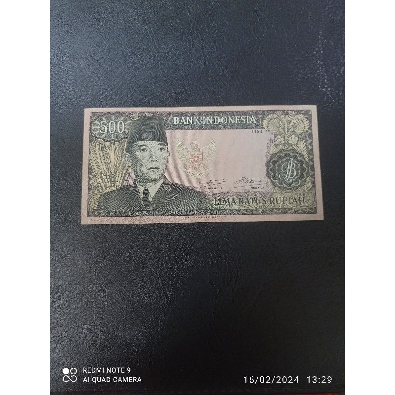 uang kuno 500 soekarno 1960 ekonomis
