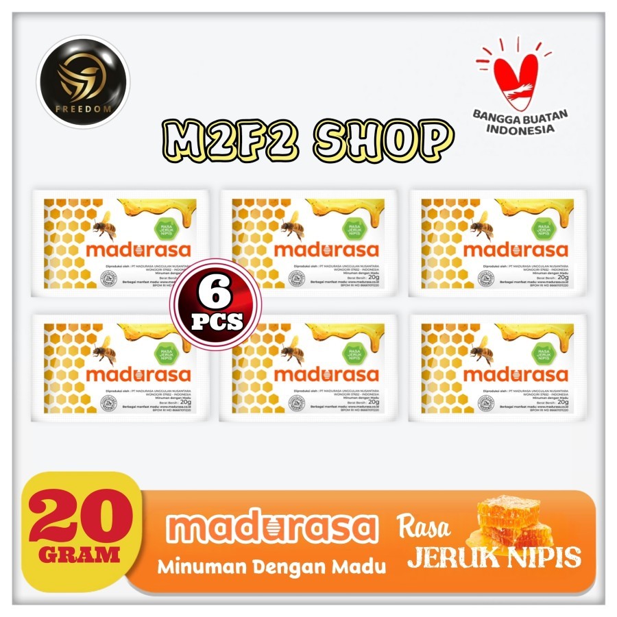 

Madurasa Minuman Madu Asli Rasa Jeruk Nipis Sachet - 20 gr (Kemasan 6 Pcs)