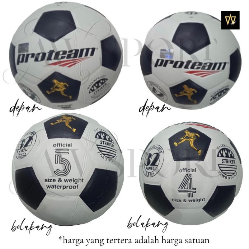 Bola Sepak Proteam STRIKER Size 4 & Size 5 / Football Proteam