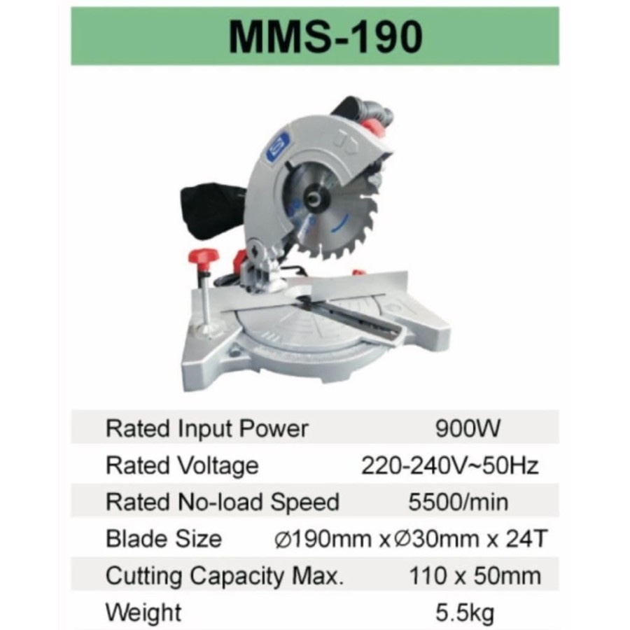 MESIN GERINDA POTONG MORRIS MMS-190 - MESIN POTONG GERINDA - MORRIS