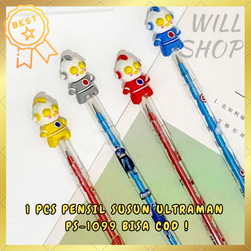 

PENSIL SUSUN MURAH PENSIL PELURU PELOR ULTRAMAN PS-1099 / ECERAN 1 PCS PENSIL SUSUN TERBARU TERSEDIA 4 VARIAN WARNA ALAT TULIS TERMURAH BISA COD