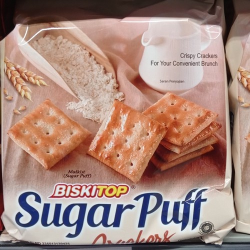 

BISKITOP - Sugar Puff Crackers 280 gr Kue Gabin Gaben Manis Gula