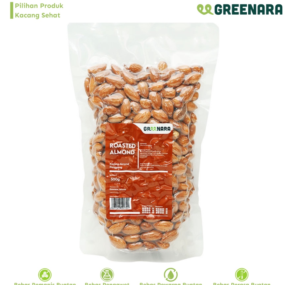 

PROMO ALE Greenara Kacang Almond Panggang 5gr Roasted Almond