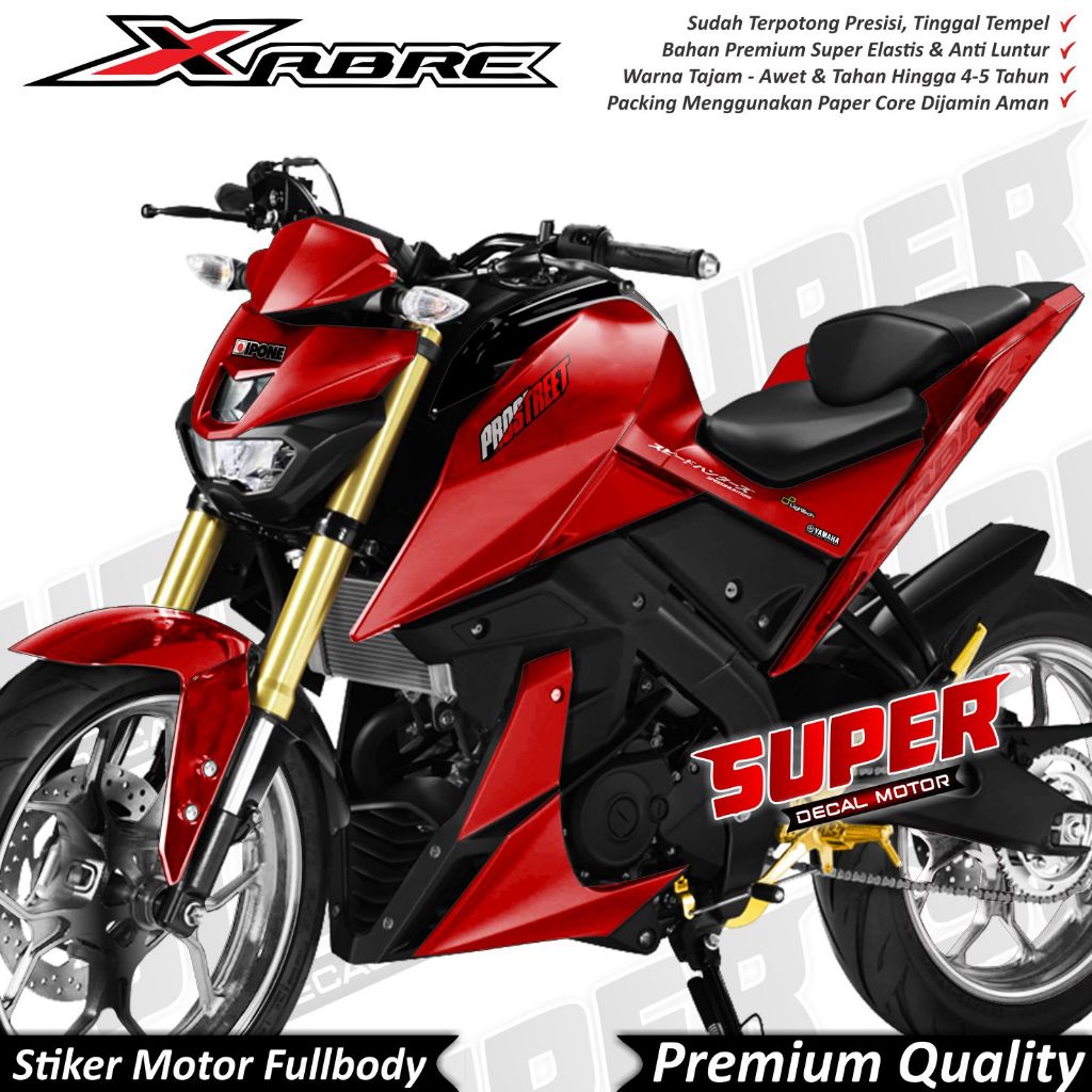 TERBARU Stiker Decal XABRE Full Body Variasi Warna Polos Keren