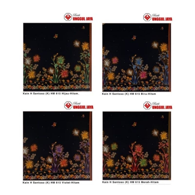 KAIN BATIK UNGGUL JAYA HITAM MANIS 615// UNGGUL JAYA PRIMISIMA