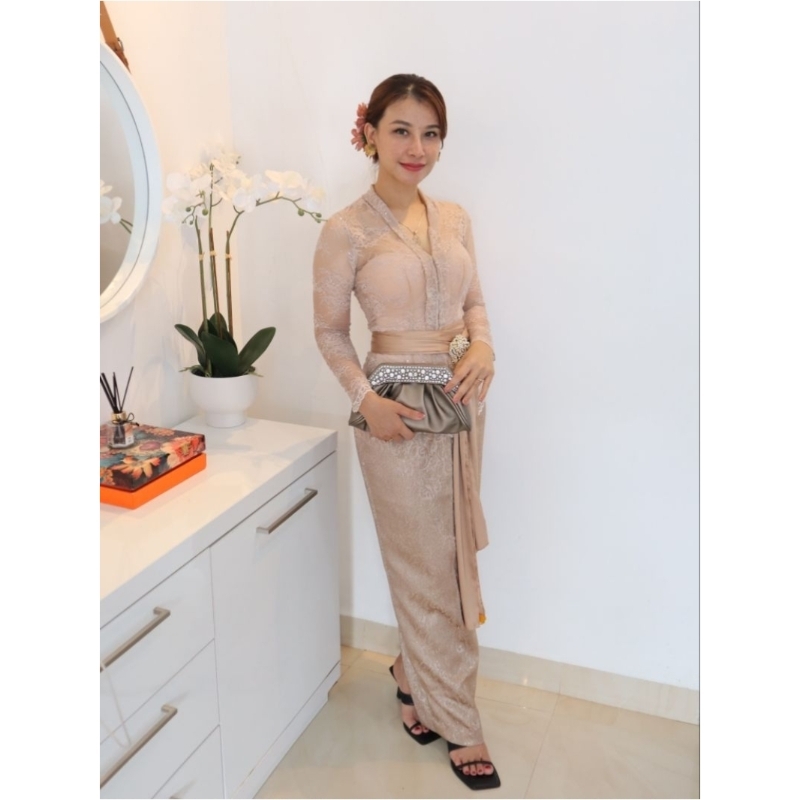 rok pesta / bawahan kebaya /Birva series blink /kamen bali belah belakang