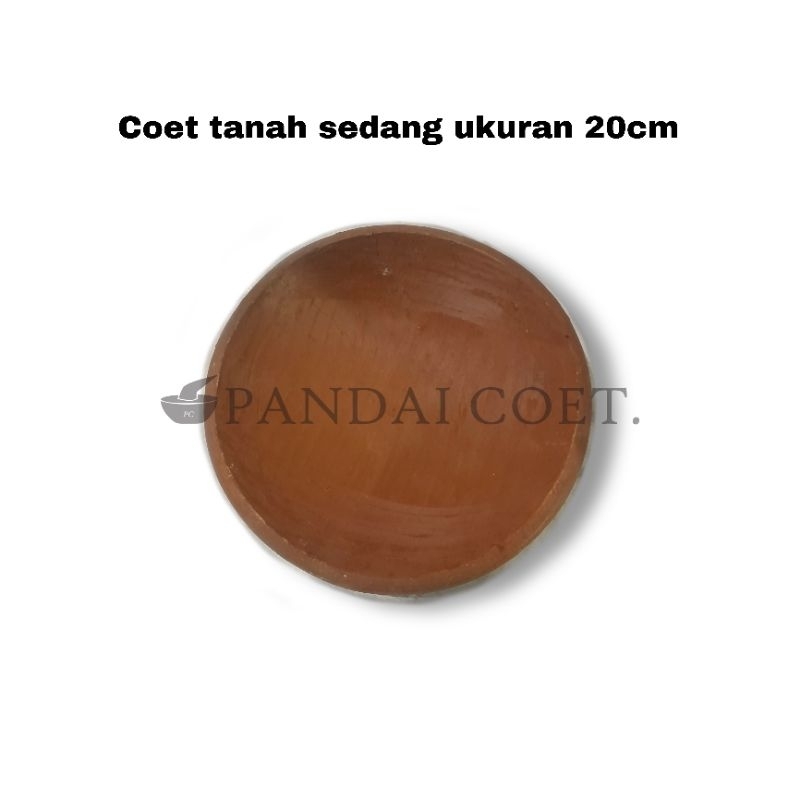 Coet tanah liat sedang cobek tanah liat murah