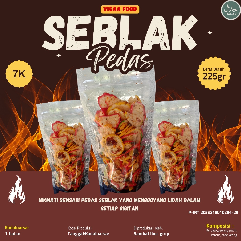 

SEBLAK KERING PEDAS MANTAP 225gr HALAL