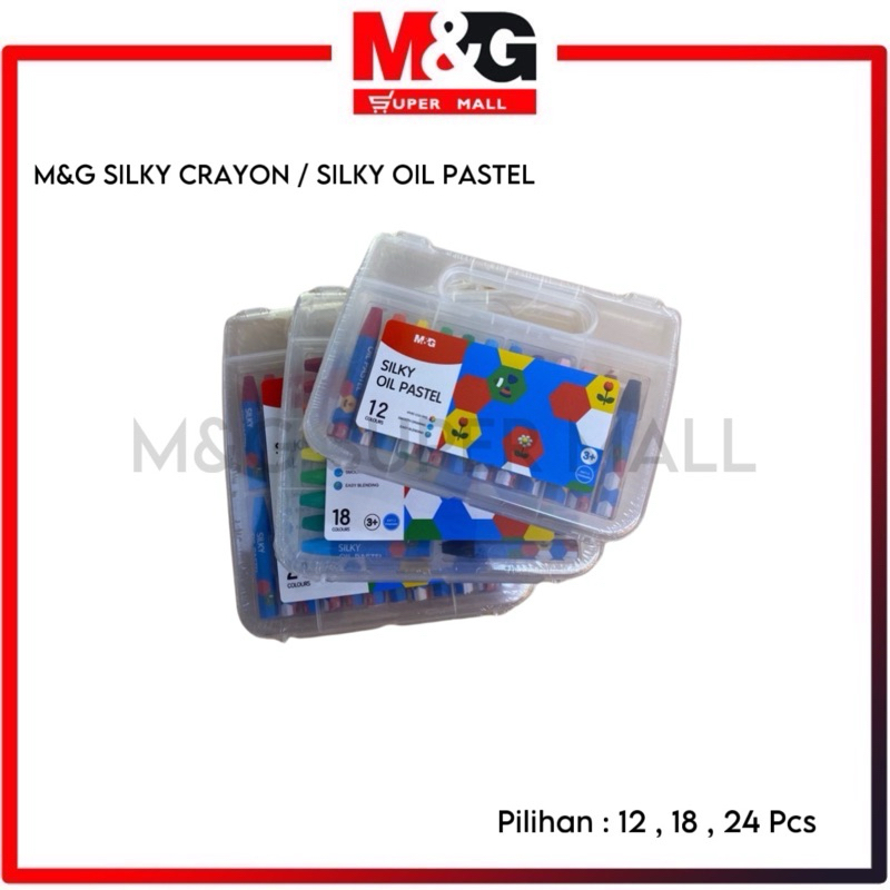 

M&G Crayon Silky Oil Pastel 12 18 24 Colors / M&G Krayon Silky AGM900