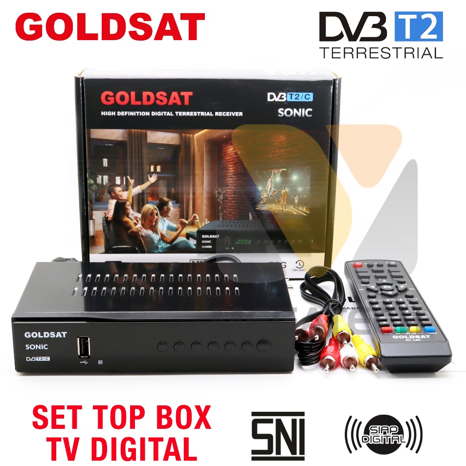 Ready Set Top Box TV Digital GOLDSAT SONIC g Murah