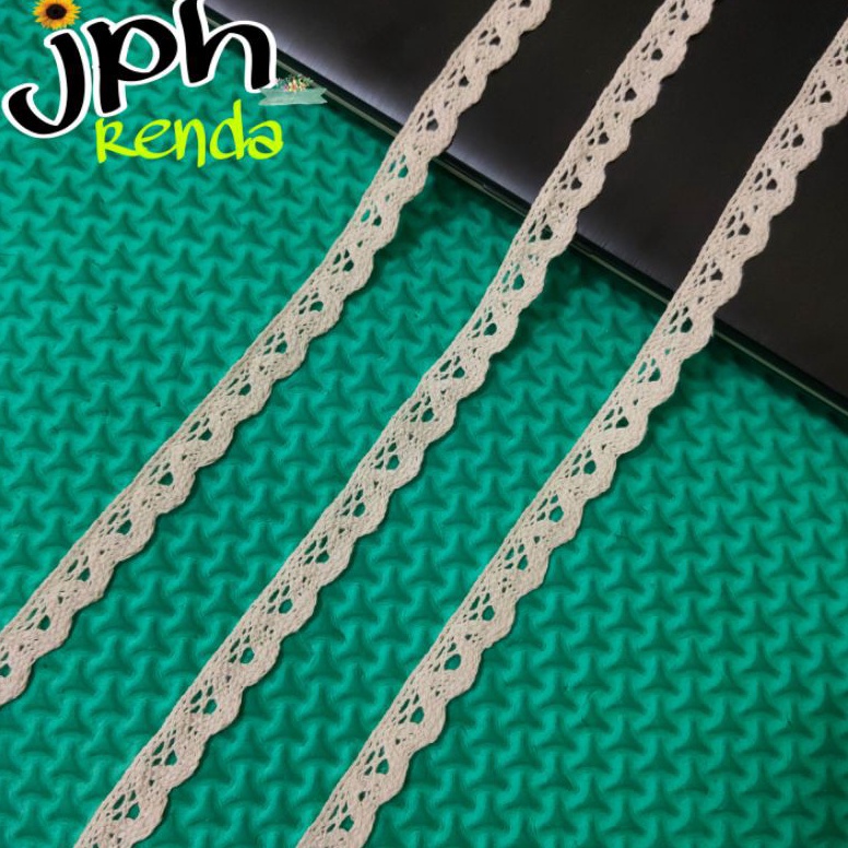 BAYAR DITEMPAT  Renda rajut lebar 15cm isi pergulung 2yard