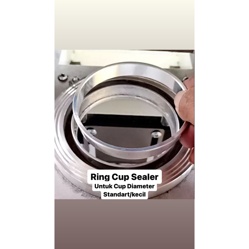 Sparepart Rinc Cup Sealer 12oz 14oz 16oz 18oz 22oz Diameter Standar/kecil