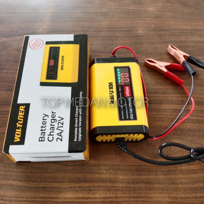 CAS CHARGER AKI 12V 2A SEPEDA MOTOR