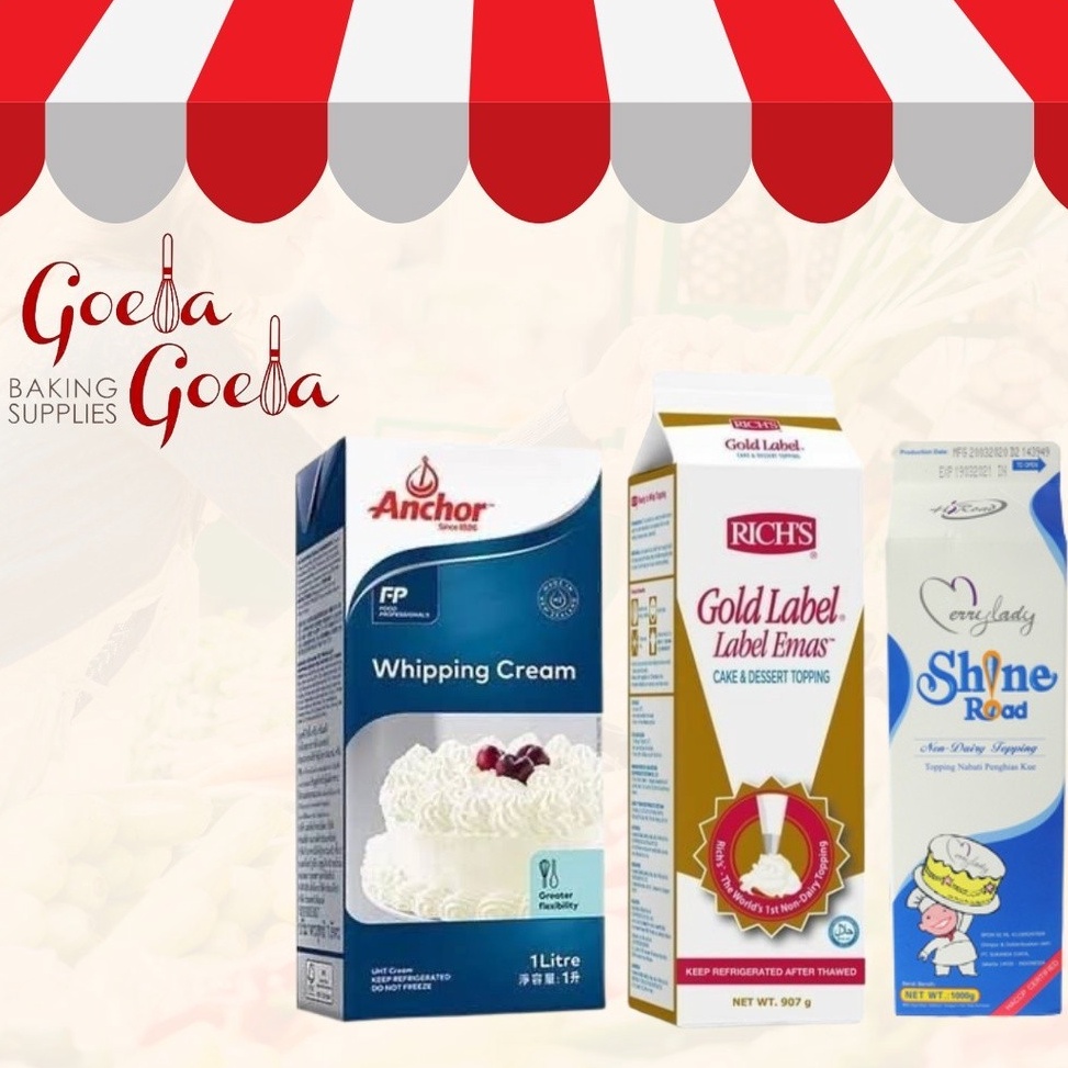 

READY STOK Whipping Cream dan Cooking Cream Anchor Rich ElleVire