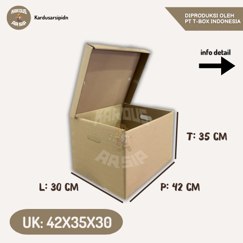

Kardus Arsip / Dus arsip / Box File / Kotak dokumen (UK 42x35x30 cm)