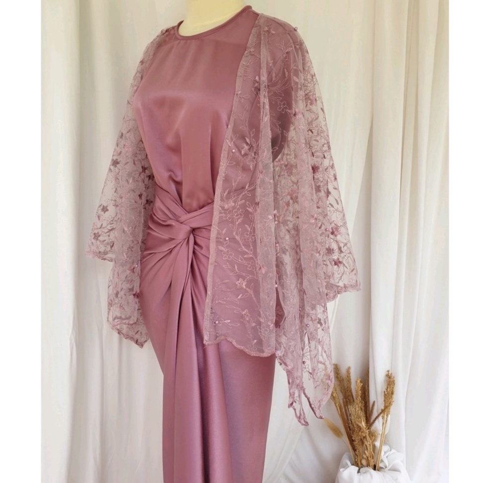 GROSIR MURAH VACHIRA ONE SET KAFTAN dan OUTER MEWAH  Kaftan ikat Outer Premium Kaftan Lebaran Dress 