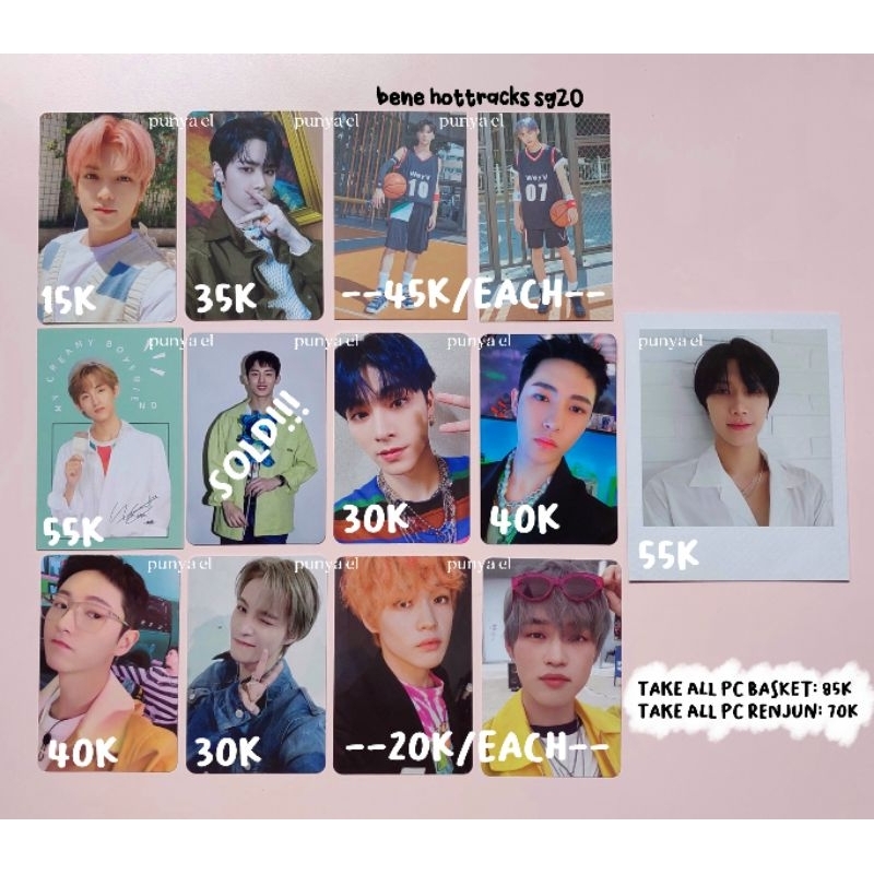 PHOTOCARD PC NCT 127 DREAM WAYV (TAEYONG DICON 101, KUN XIAOJUN YANGYANG JEWEL UNIVERSE, TEN POLAROI