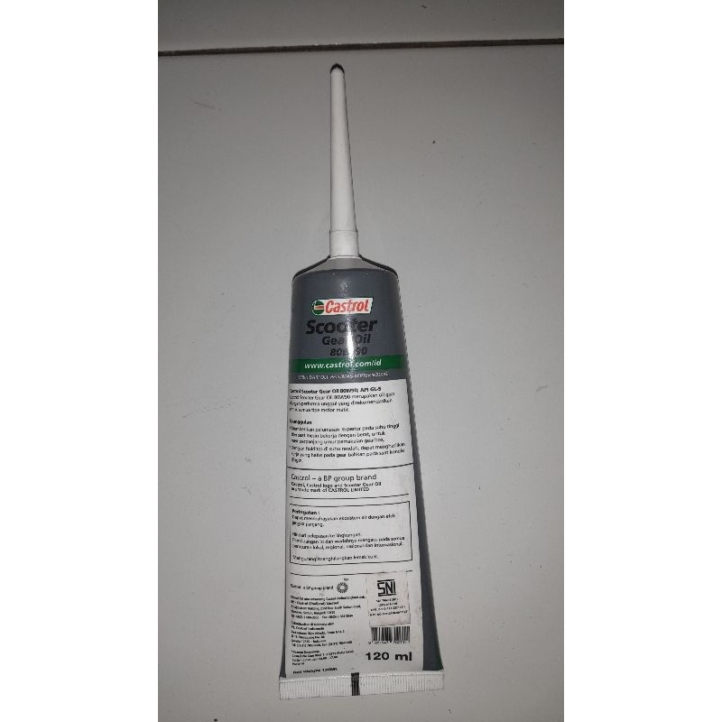 OLI GEAR CASTROL / OLI GARDAN CASTROL 120ML SAE 80W-90 SCOOTER  VESPA MATIC