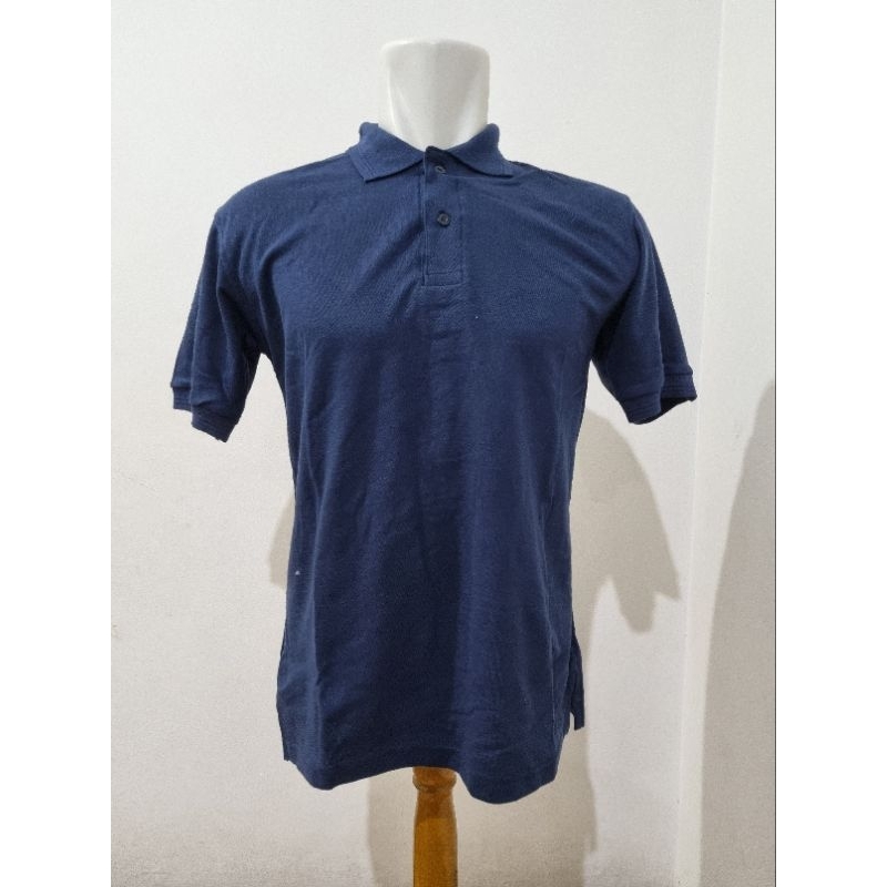 Polo shirt atau wangky polos biru dongker atau navy