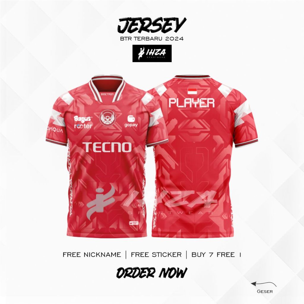 JERSEY BTR BIGETRON TERBARU 2024 MPL S13 FREE NICKNAME & STICKER BTR