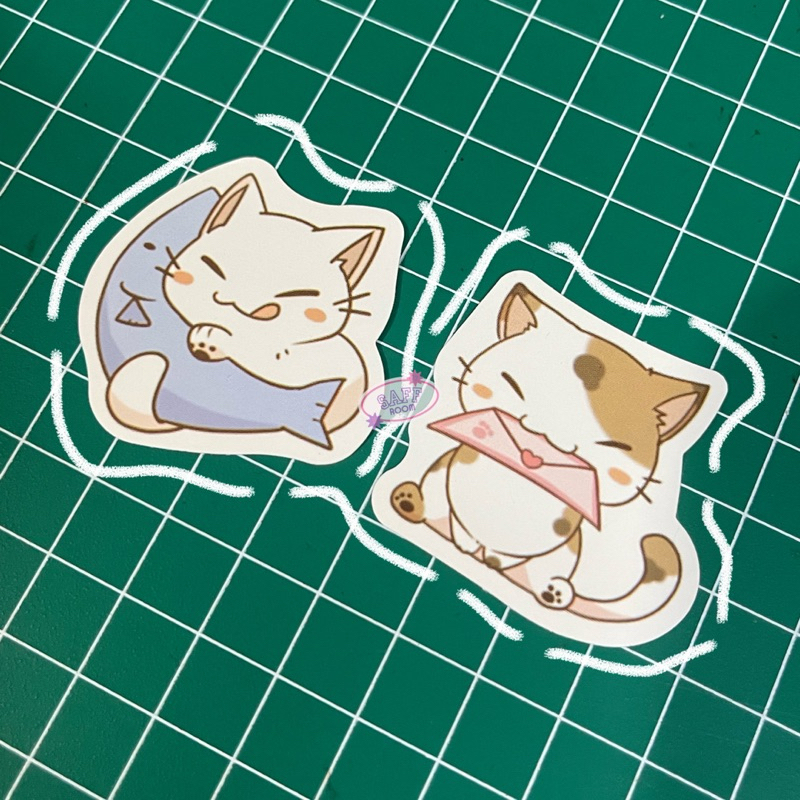 

CUTE CAT SCRAPBOOK STICKER | STIKER KUCING DEKOR 2PCS