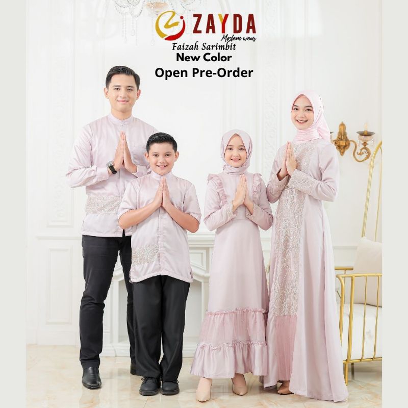 Sarimbit Faizah Purple Soft by Zayda Anak