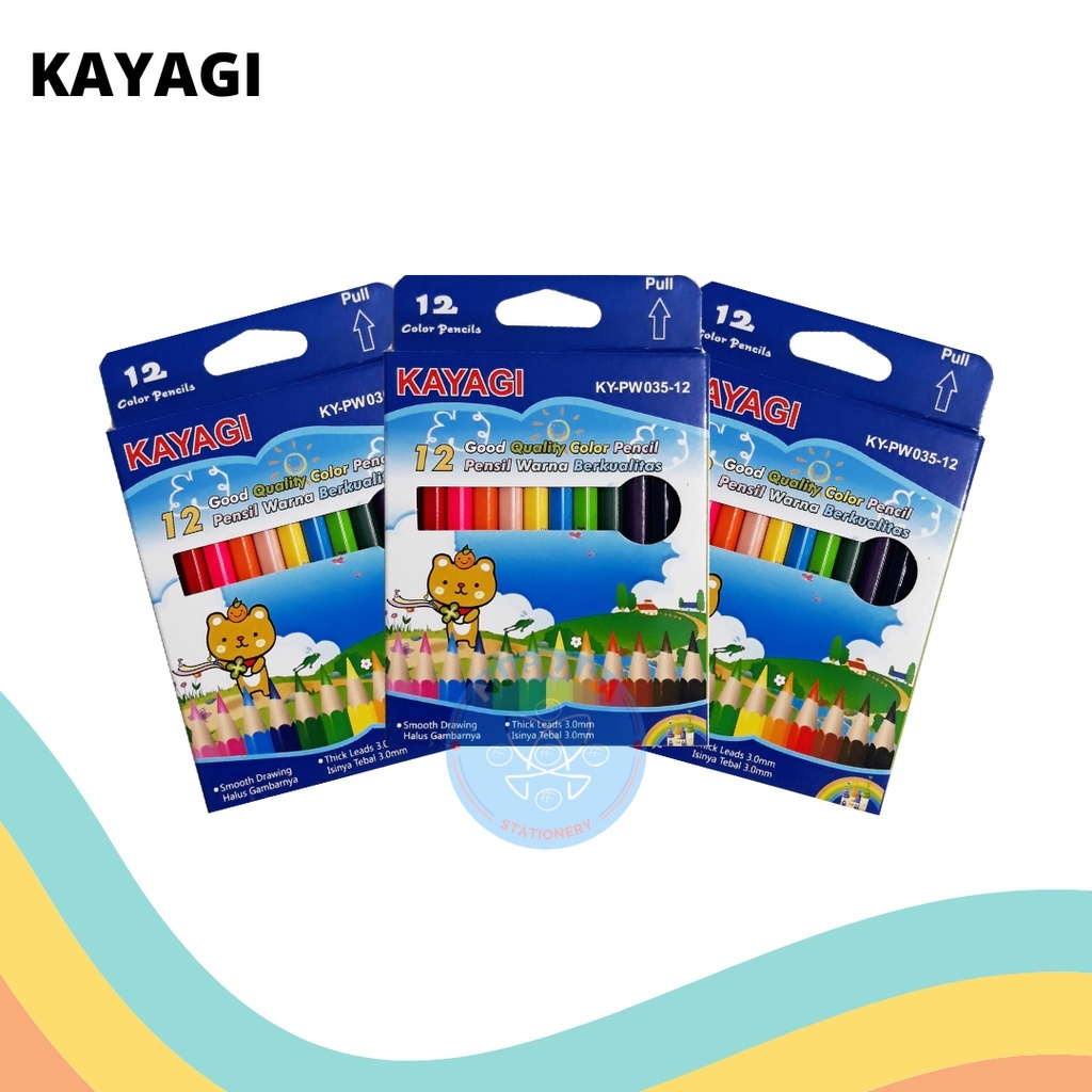 

Pensil Warna Kayagi 12 Warna Pendek KY-PW035-12