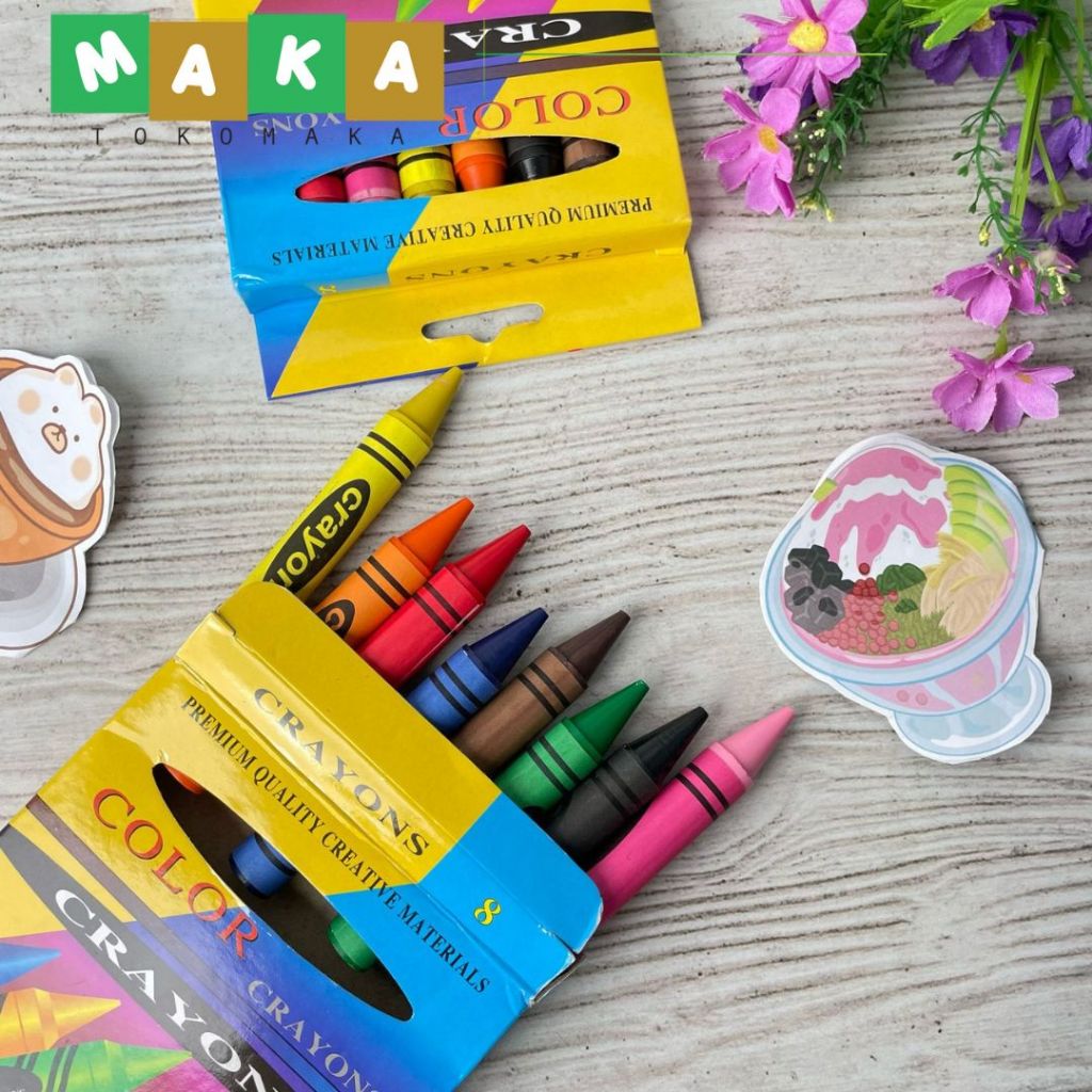 

KRAYON ISI 8 PCS WARNA-WARNI MURAH KR-1133 crayon mewarnai peralatan menggambar perlengkapan alat tulis sekolah