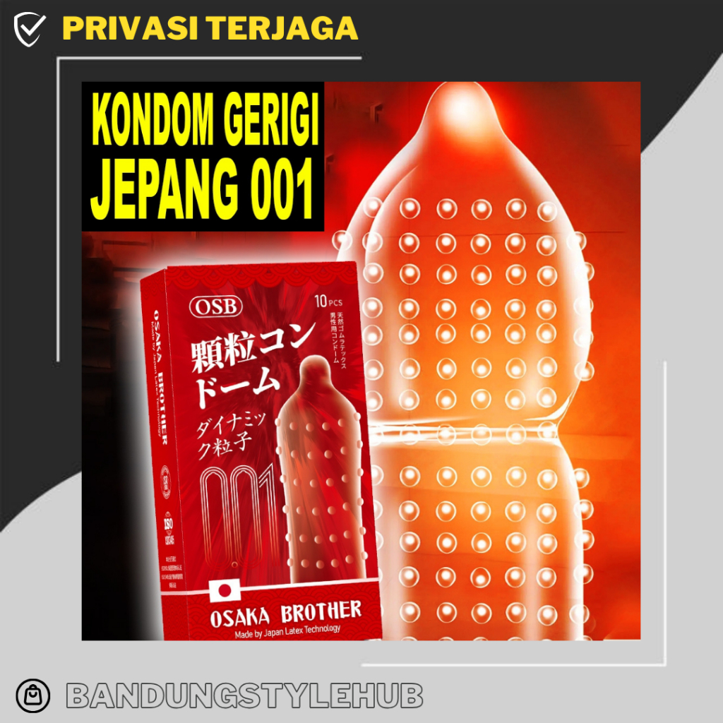 [Kondom Jepang 001] Kondom 001 Bergerigi Berduri dan Tertipis - Condom Dotted Rubbed UltraThin 001 -