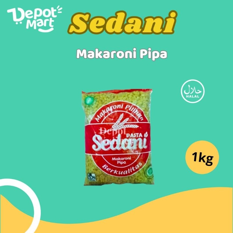 

Makaroni Pipa Mentah Sedani 1 Kg DEPOT MART