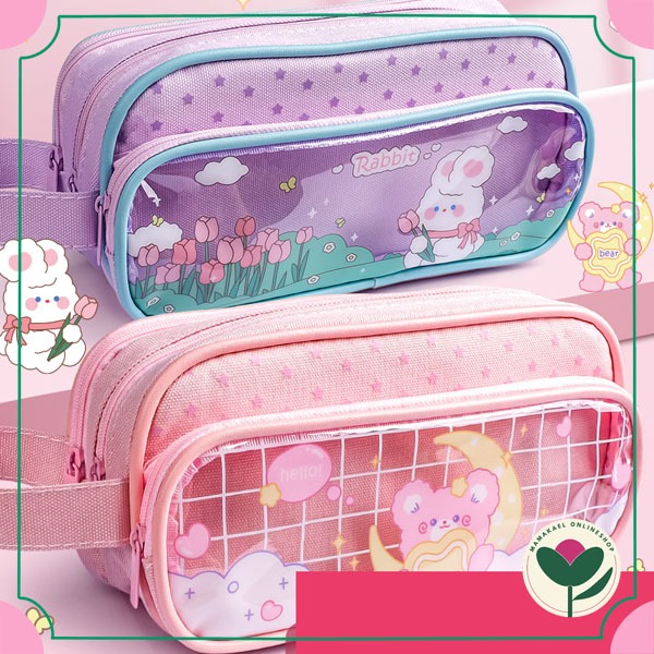 

Kotak pensil starry 3 tier tempat pensil besar jumbo 3 layer lucu cute MK1655