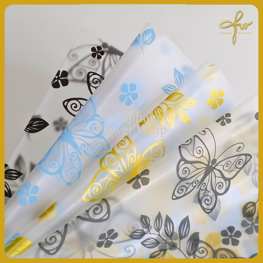

Kertas Buket Butterfly Transparant Cellophane Flower Wrapping