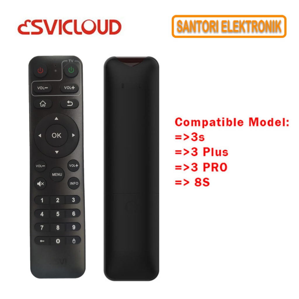 REMOTE CONTROL TV BOX SVICLOUD 3S 3PLUS 3PRO | 8S