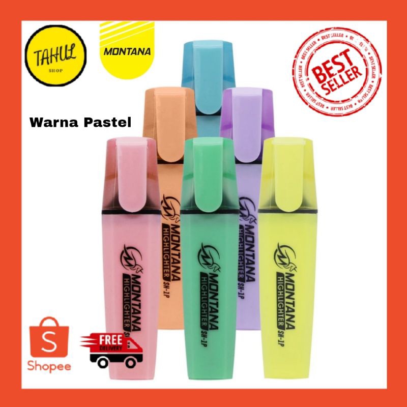 

Montana SH-1 pastel highlighter stabilo adalah produk baru yang berkualitas tinggi