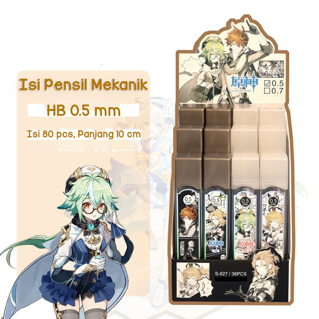 

HS - ISI PENSIL MEKANIK 0.5 mm PRINCESS SERIES & GENSHIN SERIES | PERALATAN TULIS | ALAT TULIS KANTOR | ALAT TULIS SEKOLAH