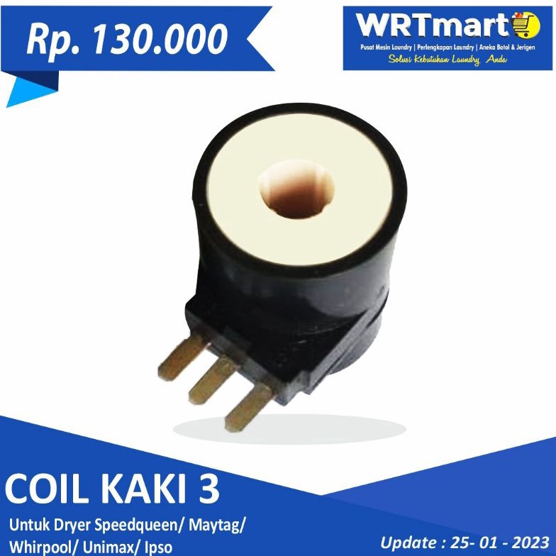 ART T24I Coil Dryer Maytag  Speed Queen  Ipso  Whirpool  Unimac  Coil Selenoid Valve Gas Dryer Mesin