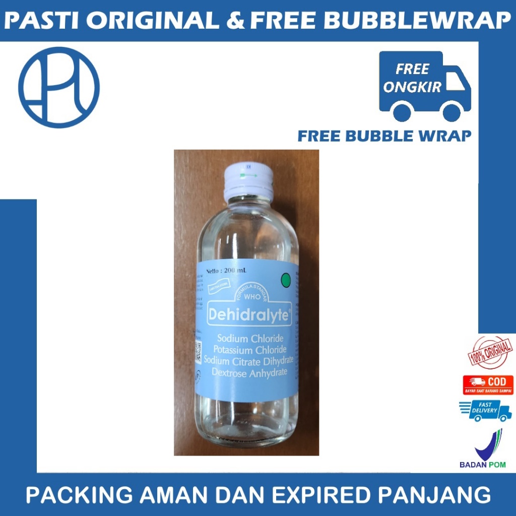 DEHIDRALYTE BOTOL ISI 200 ML ORALIT UNTUK DIARE
