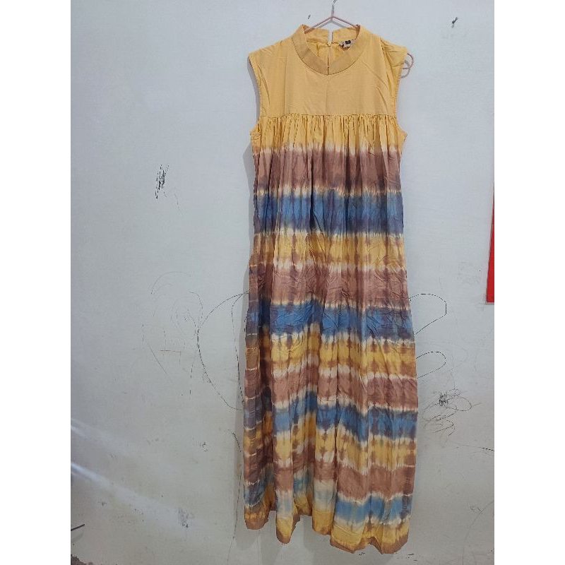 preloved dian pelangi dress jumputan