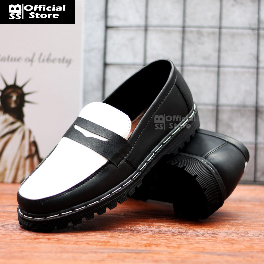 BANDUNG SHOES STORE BYEOL - Sepatu Docmart Low Boots Formal Pantofel Kerja Casual Hitam Pria