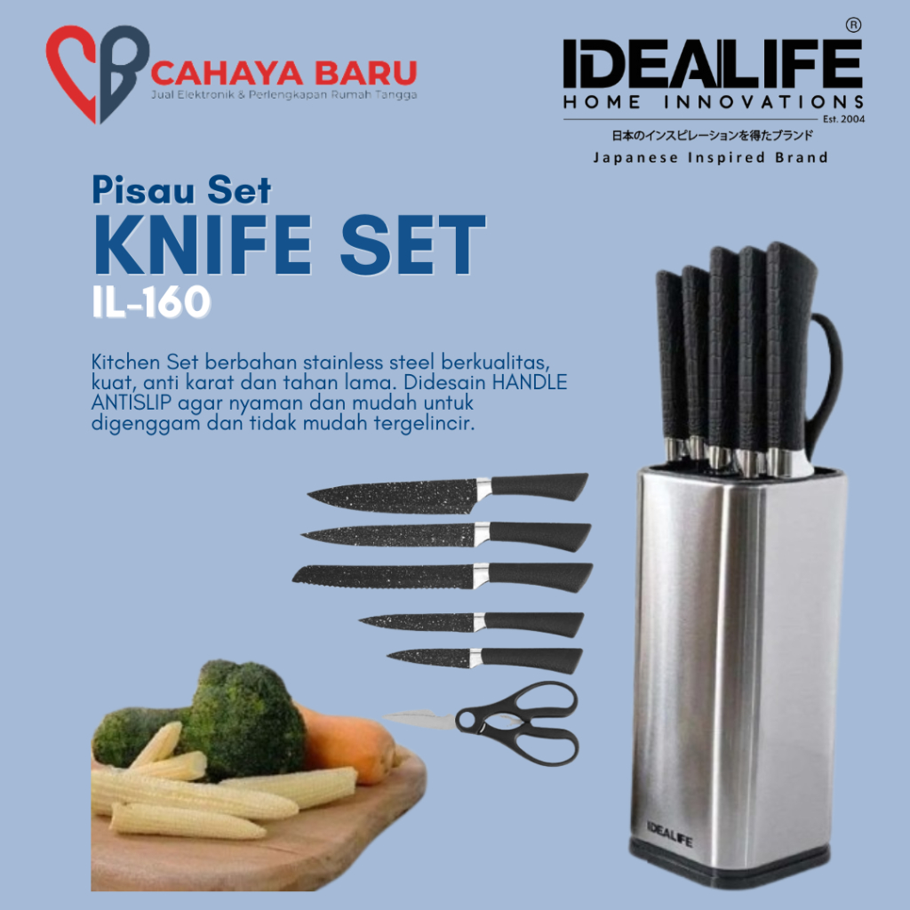 IDEALIFE KNIFE SET IL-160S