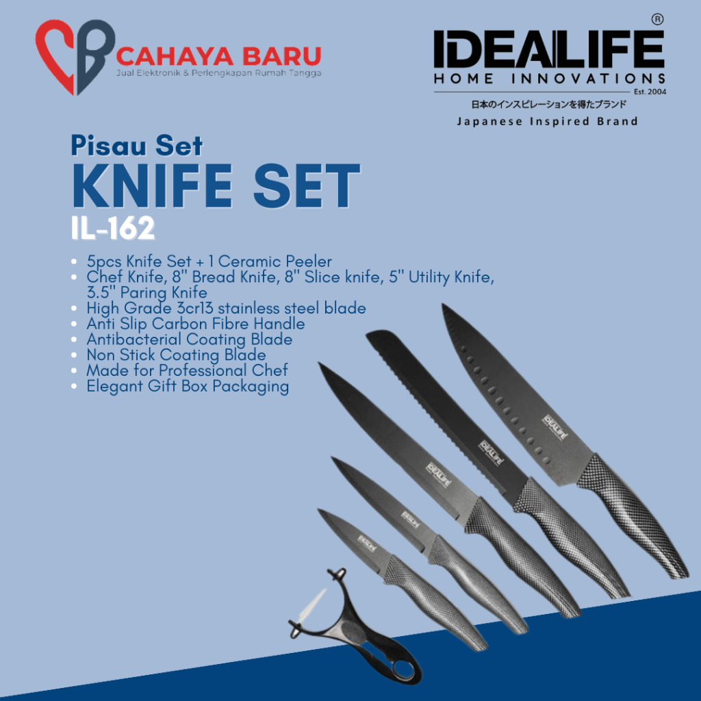 IDEALIFE IL-162 KNIFE SET