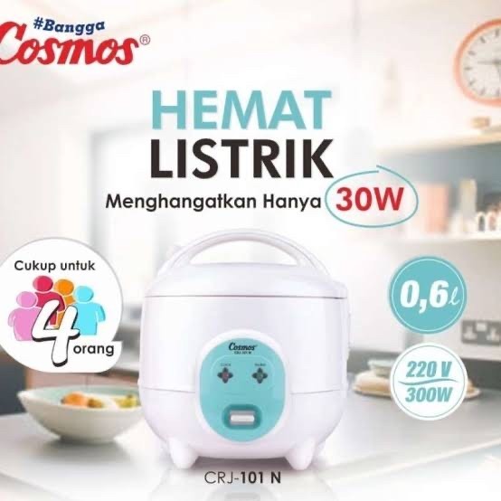 Cosmos Rice Cooker CRJ 101 N / Megicom Cosmos CRJ-101N / Magic Com Cosmos ORIGINAL CRJ101 BATAM