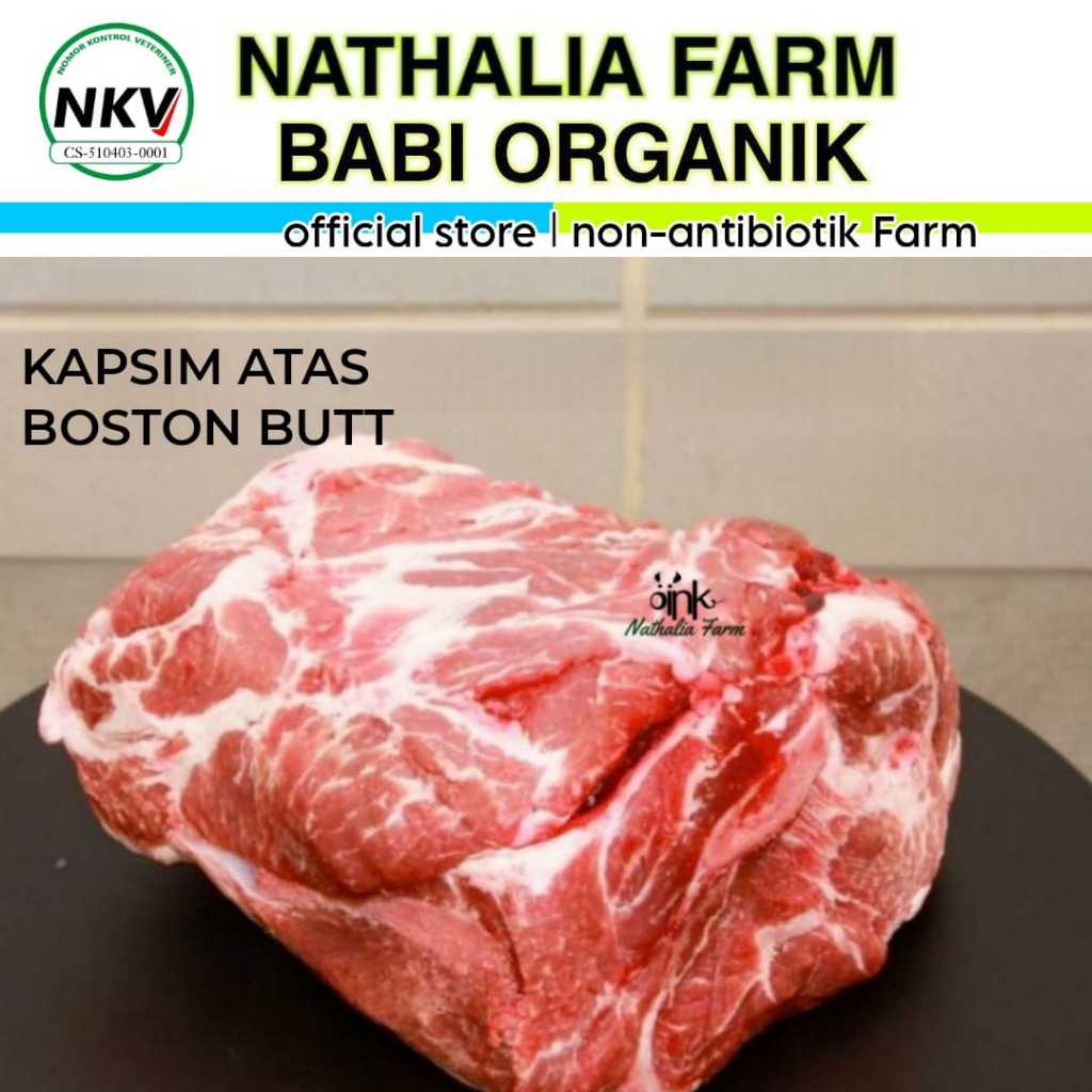 

KAPSIM ATAS / 500 Gram - Babi Organik Nathalia Farm - Babi Import peternakan di Indonesia