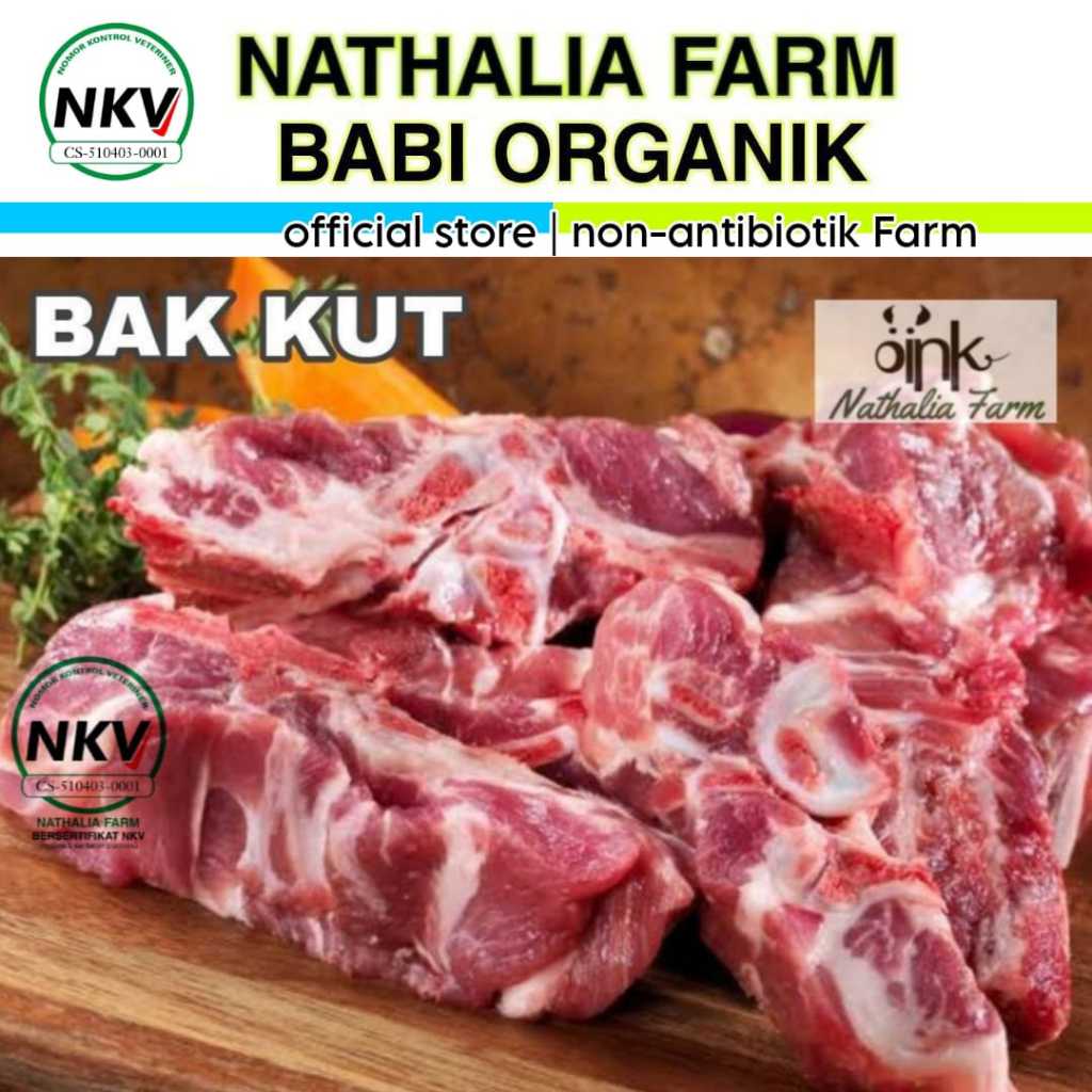 

BAKUT / 1 KG - Babi Organik Nathalia Farm - Babi Import peternakan di Indonesia - TULANG PUNGGUNG