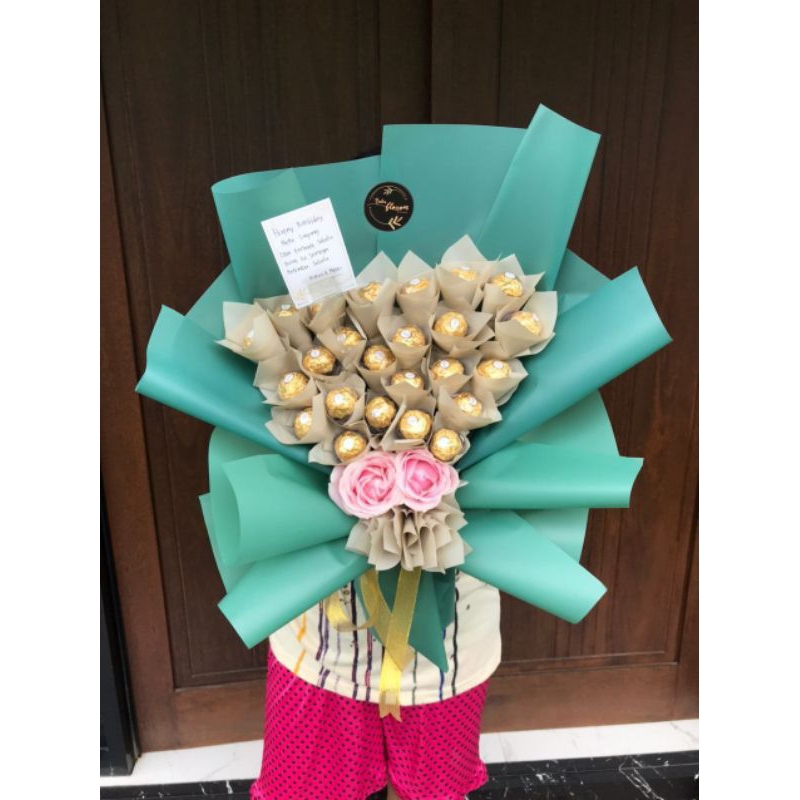 [BUNGA ASLI] Buket Coklat | Buket Bunga fresh | buket wisuda | buket lamaran | buket kado | buket an