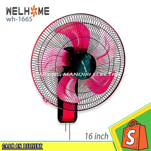 Kipas Angin Dinding 16 Inch Welhome WH - 1665/kipas angin welhome 16 inch