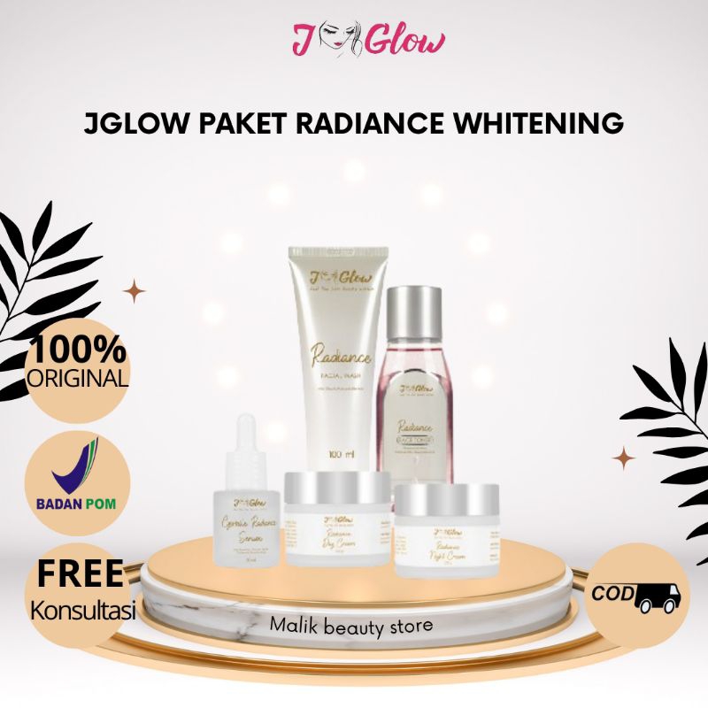JGLOW SKINCARE super whitening radiance / paket perawatan wajah kusam skincare glowing BPOM